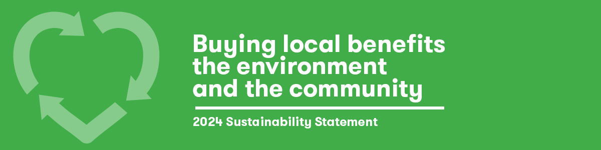 Buying local benefits the environment and the community