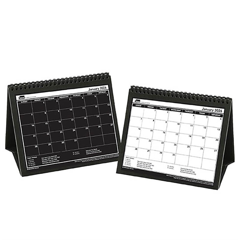 SASCO 10730 TRIFOLD 210 X 180MM DESK CALENDAR