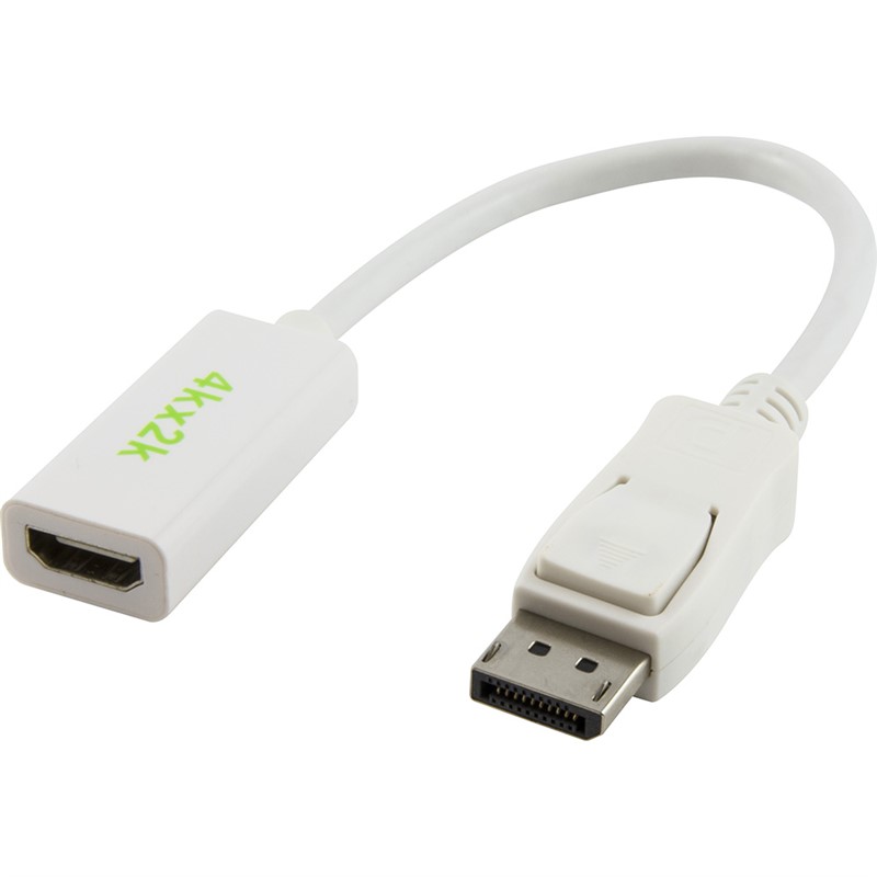 COMSOL DISPLAYPORT ADAPTER MALE TO HDMI 4K2K 200MM WHITE