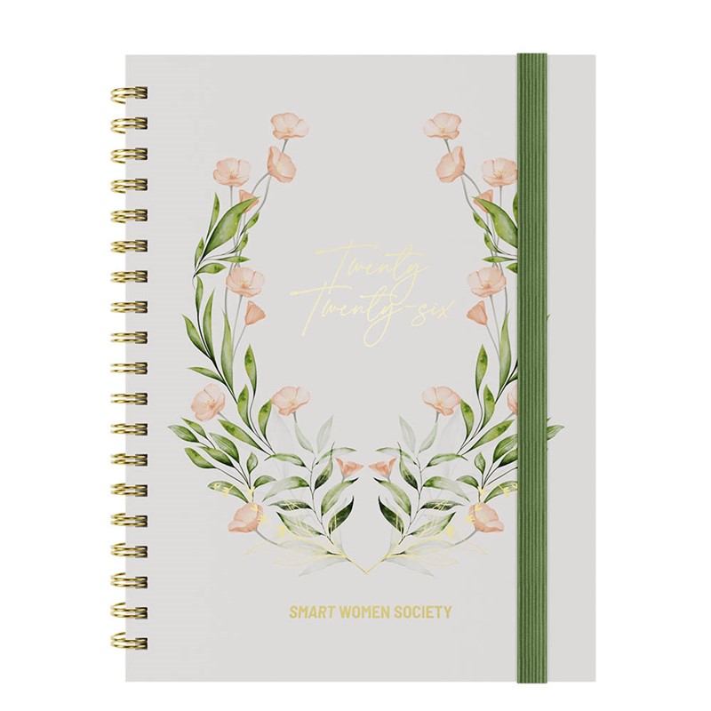 SMART WOMEN SOCIETY DIARY WEEK TO A VIEW B5 PEACH