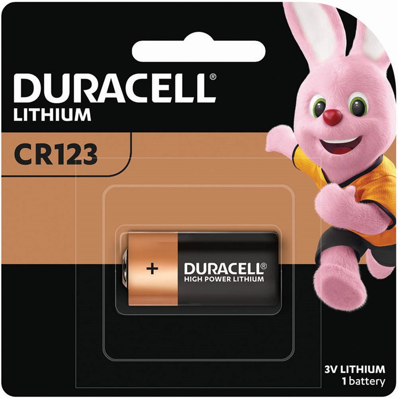 DURACELL CR123 COPPERTOP LITHIUM 3V BATTERY PACK 1