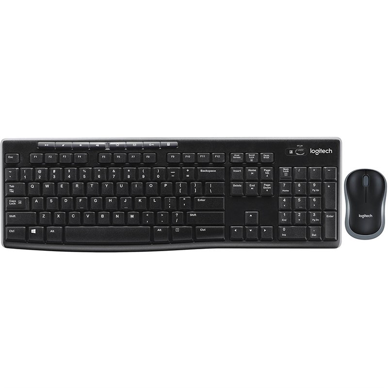 LOGITECH MK270 WIRELESS KEYBOARD AND MOUSE COMBO BLACK