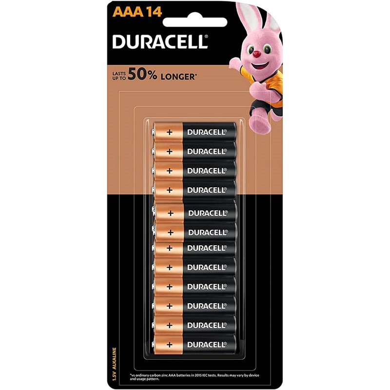 DURACELL COPPERTOP ALKALINE AAA BATTERY PACK 14