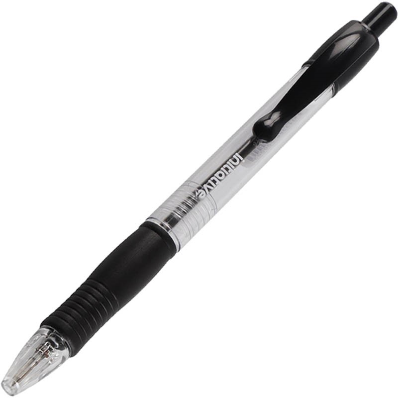 INITIATIVE RETRACTABLE BALLPOINT PENS MEDIUM BLACK BOX 25