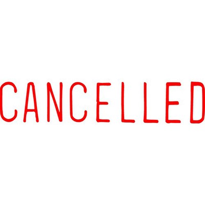 XSTAMPER CXBN 1119 PREINKED MESSAGE STAMP CANCELLED 42 X 13MM RED