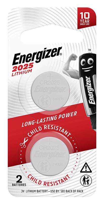 ENERGIZER CR2025 BATTERY LITHIUM 3 VOLT