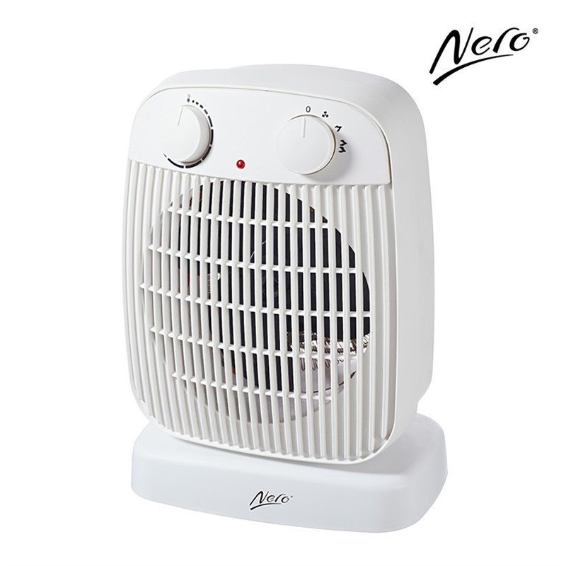 NERO OSCILLATING FAN HEATER WHITE