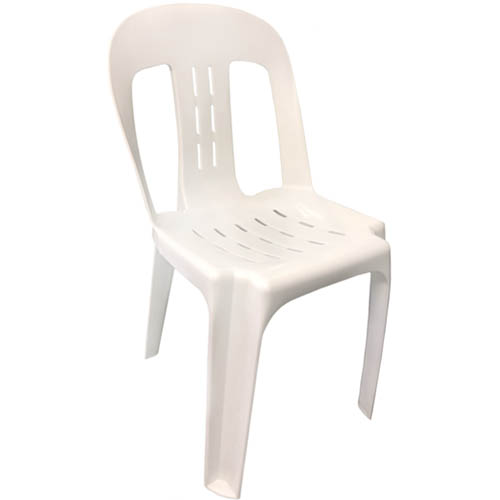 White plastic hotsell stackable chairs