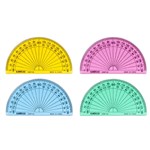 CELCO 180 DEGREE PROTRACTOR 100MM ASSORTED COLOURS BOX 50