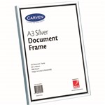 JASTEK CONTEMPORARY DOCUMENT FRAME A3 SILVER