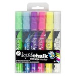TEXTA LIQUID CHALK MARKER WET WIPE BULLET 45MM ASSORTED WALLET 6