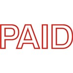 DESKMATE PREINKED MESSAGE STAMP PAID RED