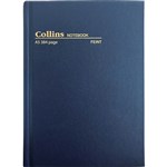COLLINS CASEBOUND NOTEBOOK FEINT RULLED 384 PAGE A5 BLUE