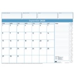 2025 SASCO DELUXE DESK PLANNER MONTH TO VIEW REFILL PACK 12 SHEETS