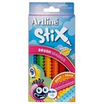 ARTLINE STIX BRUSH MARKER ASSORTED PACK 6