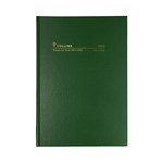 COLLINS 14M4P40 FINANCIAL YEAR DIARY DAY TO PAGE A4 GREEN
