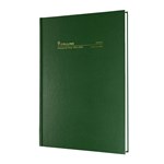 COLLINS 24M4P40 FINANCIAL YEAR DIARY 2 DAYS TO PAGE A4 GREEN