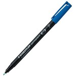 STAEDTLER 317 LUMOCOLOR PERMANENT MARKER BULLET 10MM BLUE BOX 10