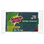 SCOTCHBRITE SCOURER SPONGE TWIN PACK