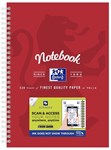 NOTEBOOK OXFORD B5 SCRIBZEE   COMPATIBLE RED 120PG