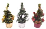 XMAS TABLE TREE 22CM DECORATED ASST