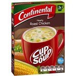 CONTINENTAL CUP A SOUP HEARTY ROAST CHICKEN 75G PACK 2
