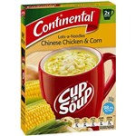 CONTINENTAL LOTS A NOODLES CHINESE CHICKEN AND CORN 66G PACK 2