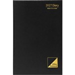 OFFICE NATIONAL 47ECPBKON DIARY WEEK TO VIEW A4 BLACK