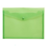RAZORLINE FILE BAG PVC WITH BUTTON A4 GREEN PACK 10