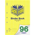 SPIRAX 121 BINDER BOOK 8MM RULED A4 96 PAGE