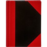 SPIRAX NOTEBOOK CASEBOUND RULED 100 LEAF A7 BLACKRED