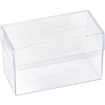 DEFLECTO BUSINESS CARD BOX 100 X 60 X 50MM CLEAR