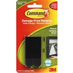 COMMAND PICTURE HANGING STRIP MEDIUM BLACK PACK 4 PAIRS