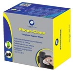 AF PHC100 PHONECLENE ANTI BACTERIAL PHONE WIPES BOX 100