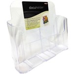 DEFLECTO BROCHURE HOLDER LOW BACK LANDSCAPE A5 CLEAR