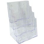 DEFLECTO BROCHURE HOLDER 8POCKET 4TIER DL CLEAR