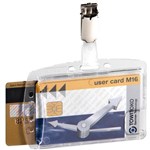 DURABLE SECURITY PASS HOLDER DUO WITH CLIP BOX 25