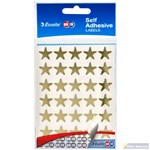 QUIKSTIK LABELS STAR 15MM GOLD PACK 150
