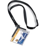 DURABLE 820758 CARD HOLDER DELUXE ACRYLIC WITH NECKLACE BOX 10
