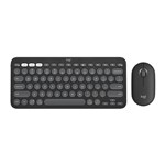LOGITECH BLUETOOTH KEYBOARD AND MOUSE COMBO PEBBLE 2 TONAL GRAPHITE