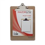 RAZORLINE CLIPBOARD MASONITE LARGE CLIP A4 BROWN 250SHEETS
