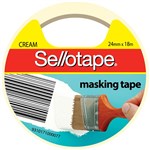 SELLOTAPE 960500 MASKING TAPE 24MM X 18M CREAM