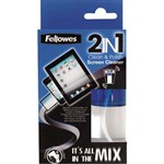FELLOWES 2IN1 SCREEN CLEANER AND MICROFIBRE CLOTH SPRAY BOTTLE 50ML