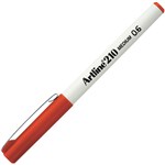 ARTLINE 210 FINELINER PEN 06MM DARK RED