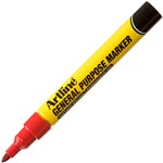 ARTLINE GENERAL PURPOSE PERMANENT MARKER BULLET 15MM RED