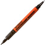 ARTLINE ELECTRICIANS DUAL NIB PERMANENT MARKER BULLET 0410MM BLACK