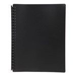 MARBIG DISPLAY BOOK REFILLABLE 20 POCKET A4 BLACK