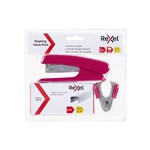 REXEL STAPLER SET VALUE PACK PINK