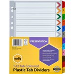 MARBIG INDEX DIVIDER MANILLA 112 TAB A4 ASSORTED