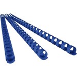 REXEL PLASTIC BINDING COMB ROUND 21 LOOP 6MM A4 BLUE BOX 100